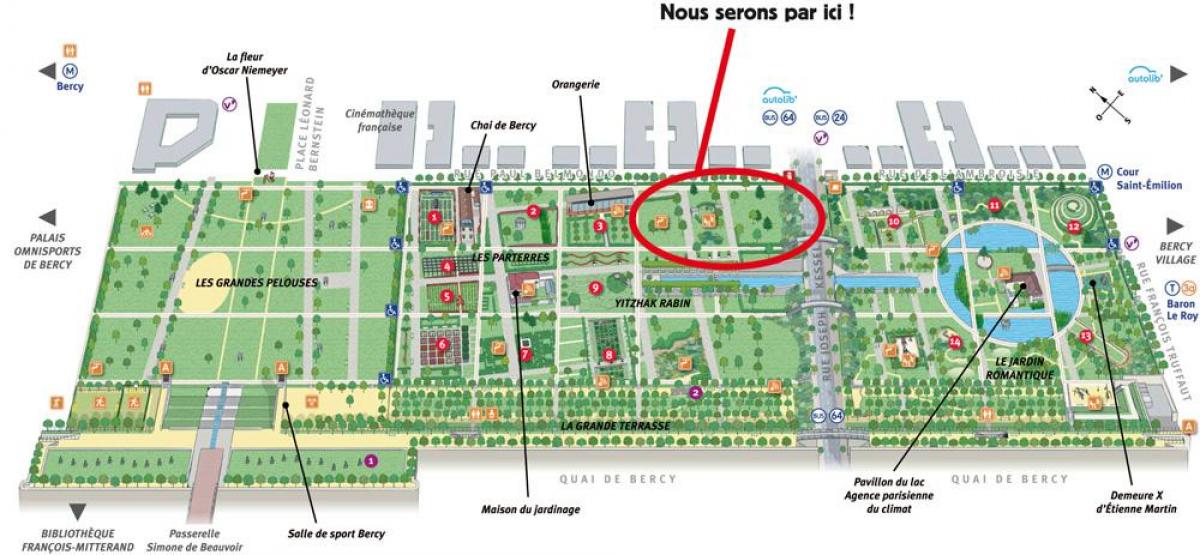 خريطة Parc de Bercy