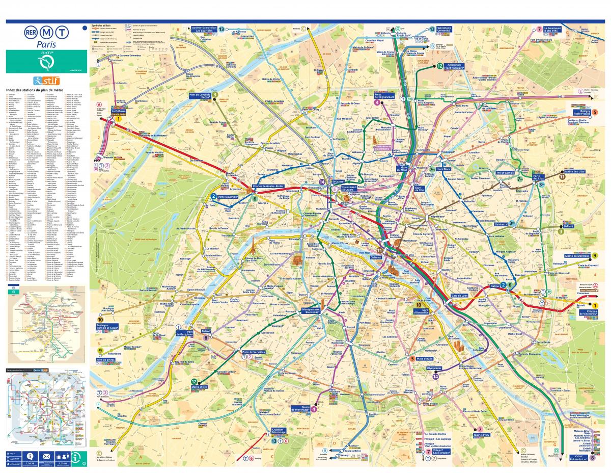 خريطة مترو RATP