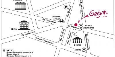 خريطة Grévin متحف الشمع