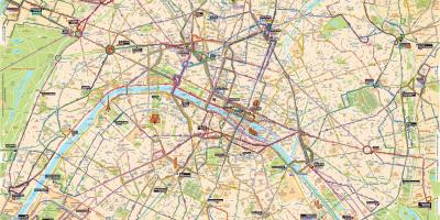 خريطة باريس الحافلة