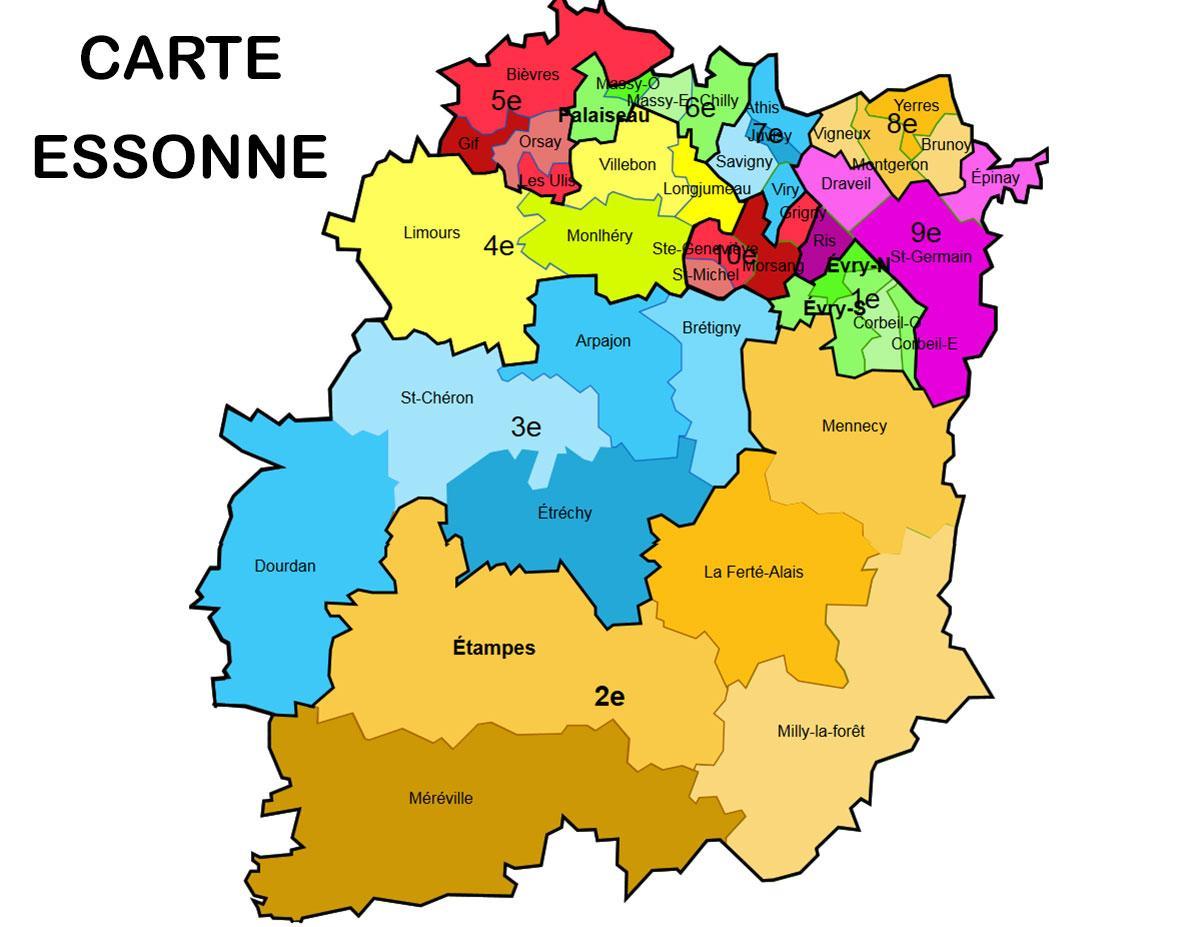 خريطة Essonne
