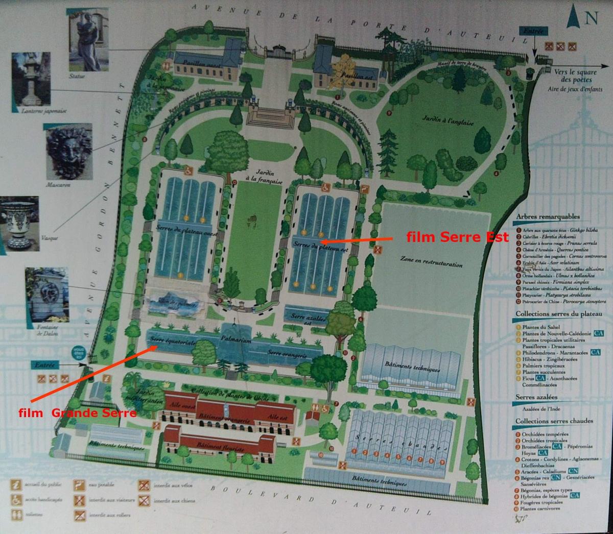 خريطة Jardin des سيريس d'auteuil