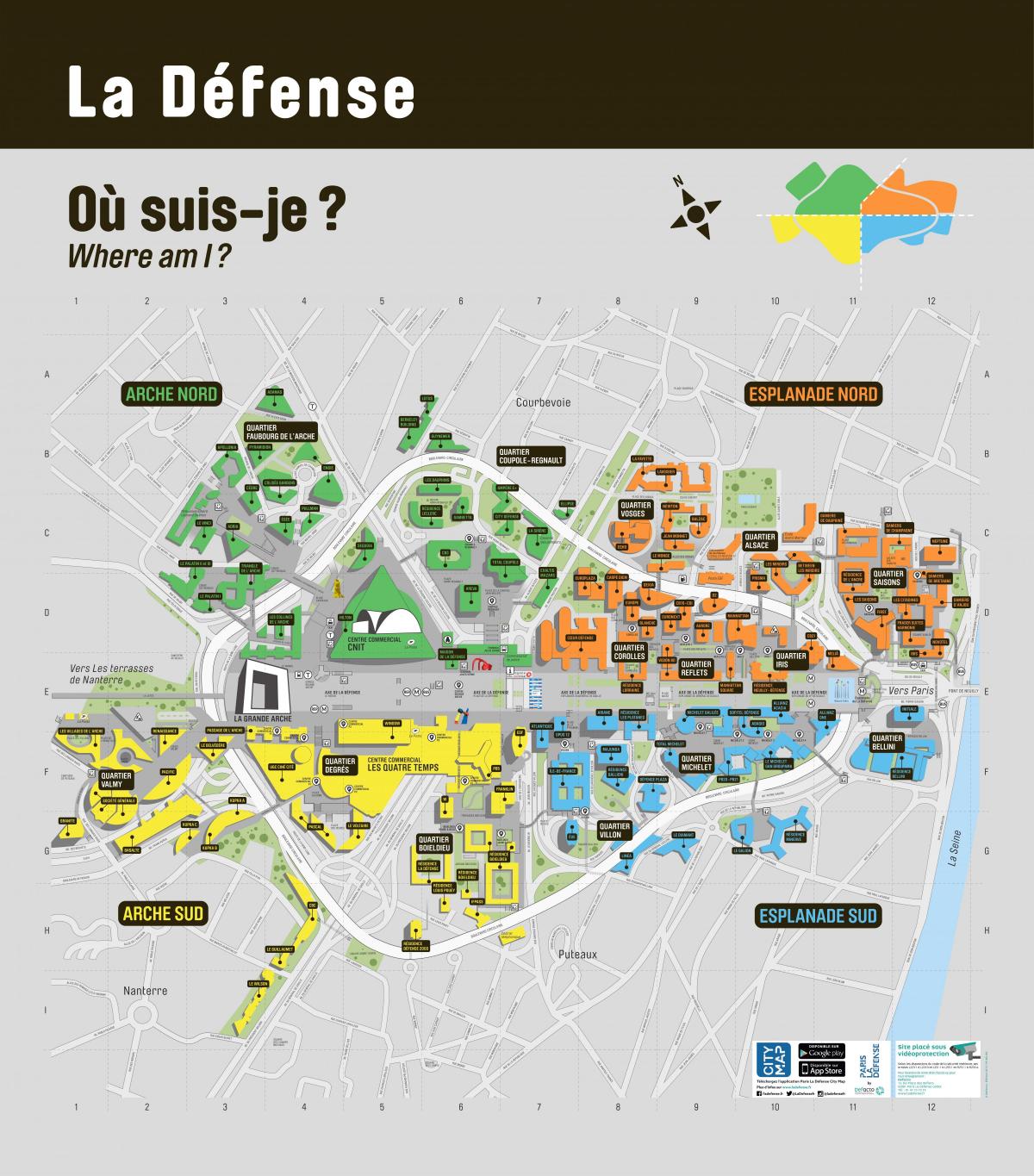 خريطة La Défense
