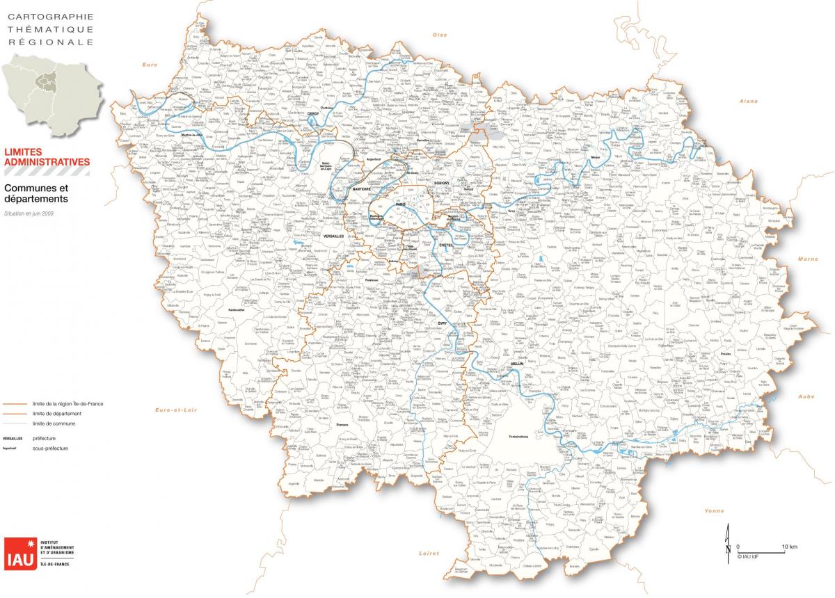 خريطة Ile-de-France