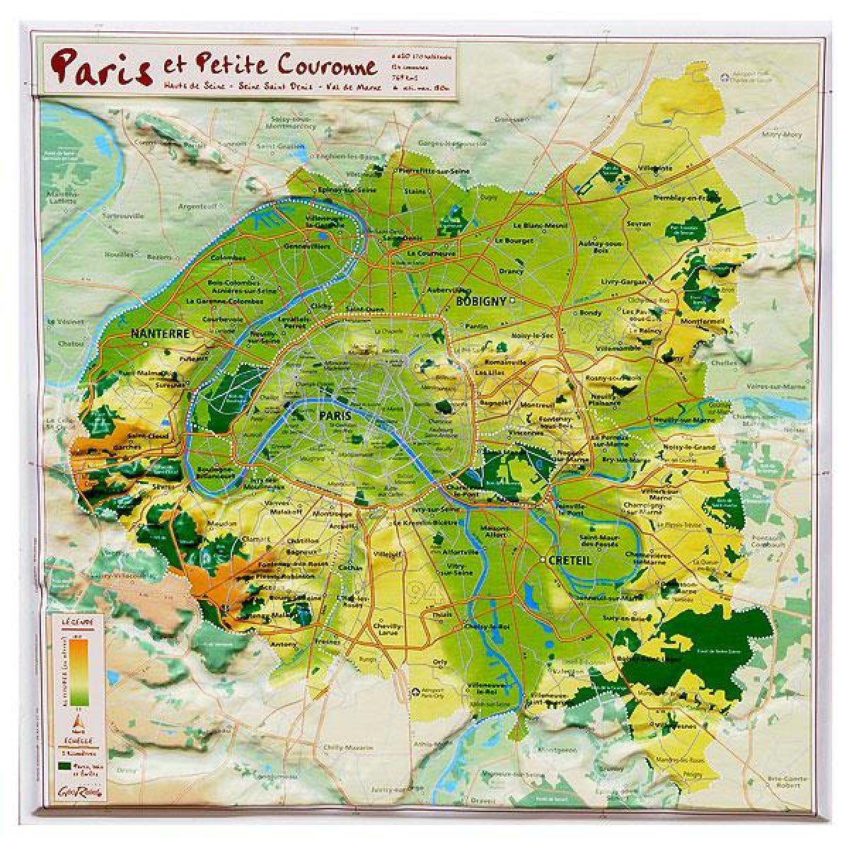 خريطة الإغاثة من باريس