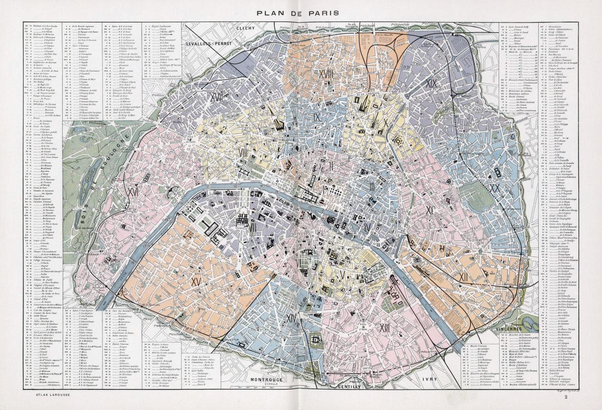 خريطة باريس 1900