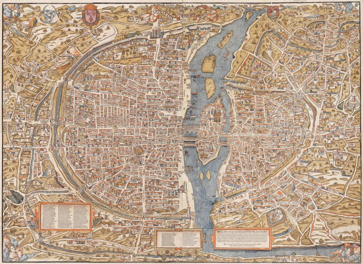 خريطة باريس القديمة