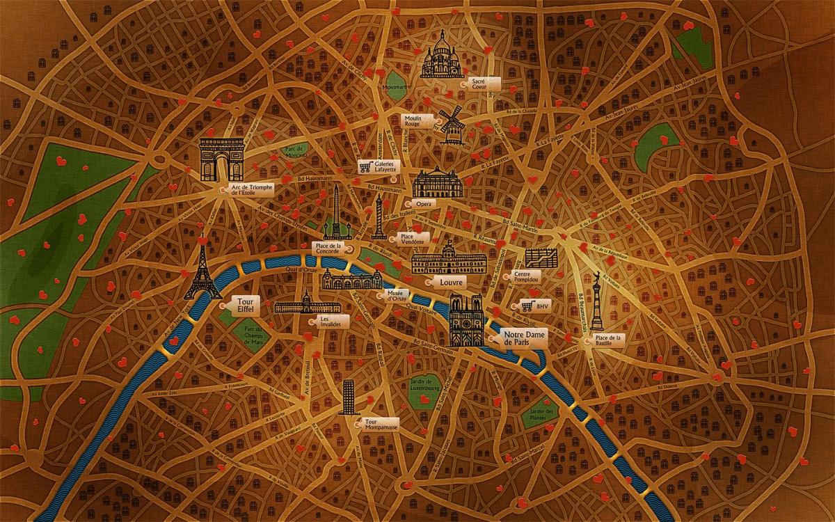خريطة باريس خلفية