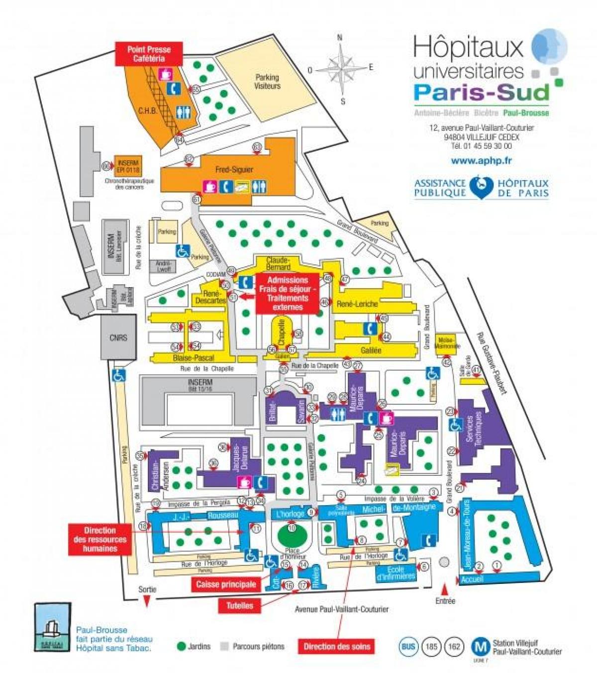 خريطة بول-Brousse المستشفى