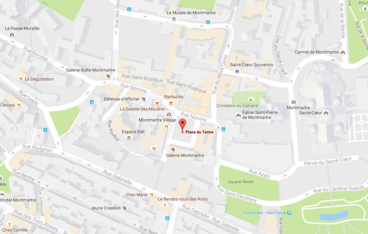 خريطة Place du Tertre