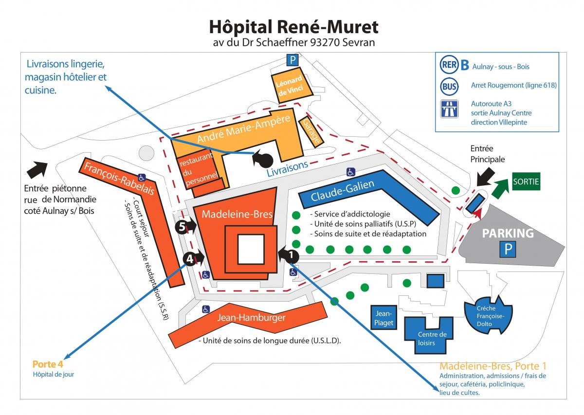 خريطة رينيه-مورت المستشفى