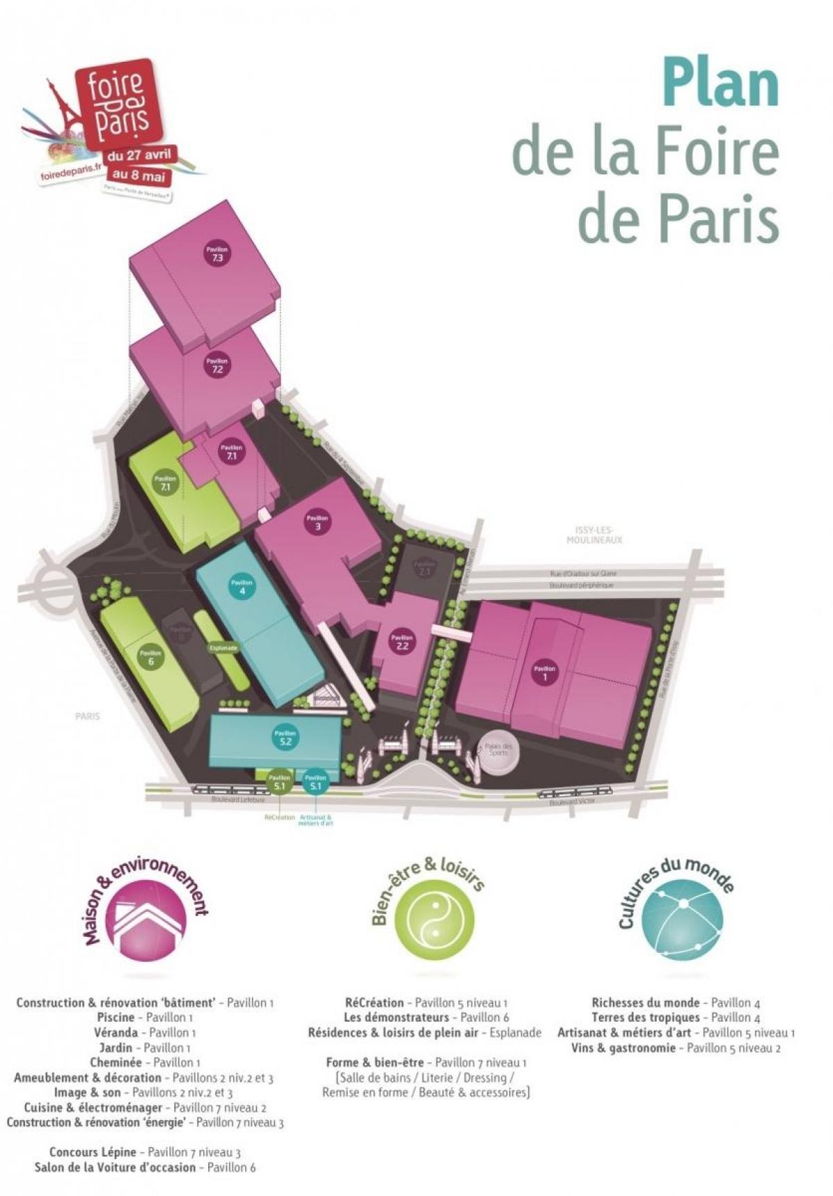 خريطة Foire باريس