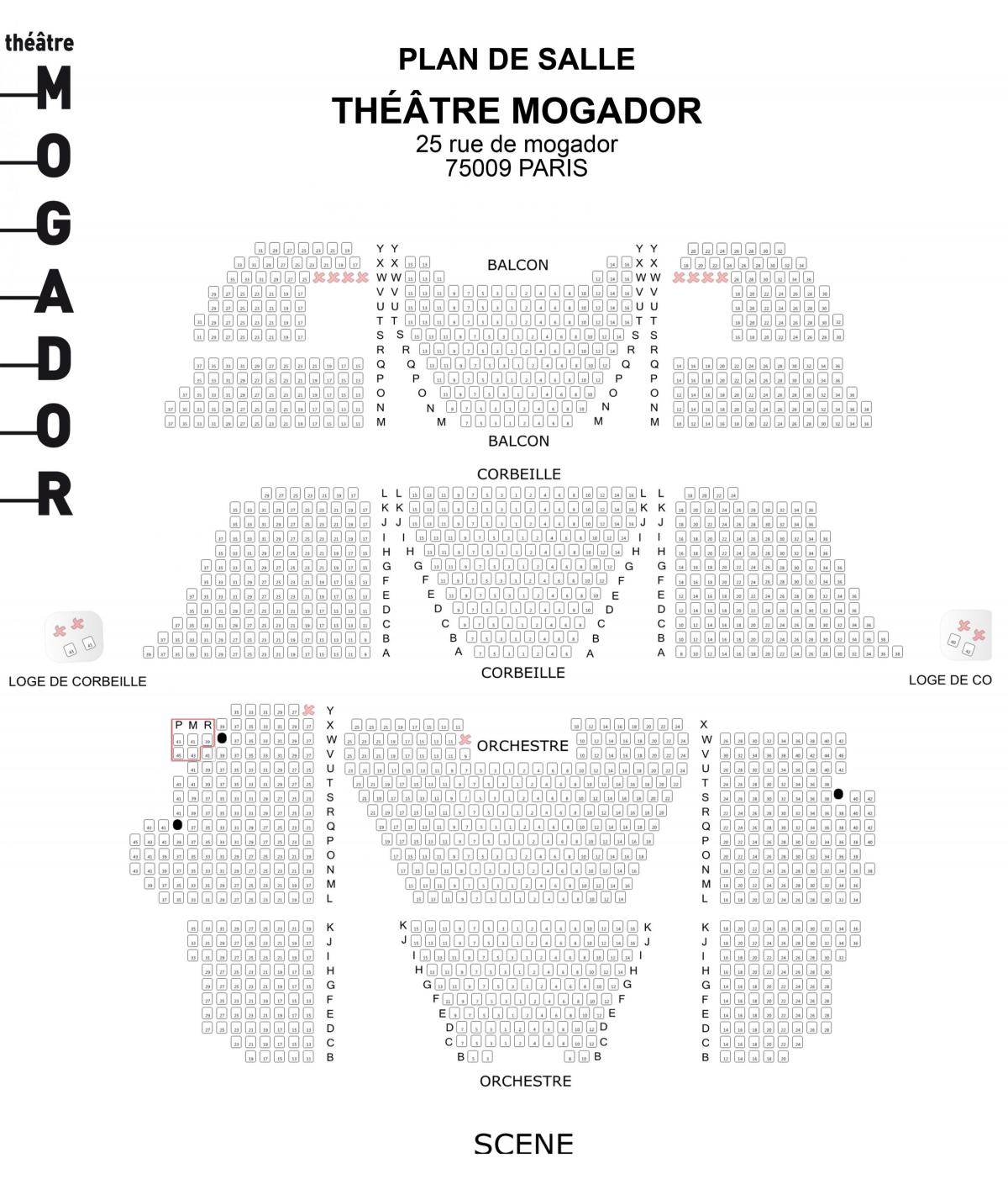 خريطة مسرح موغادور