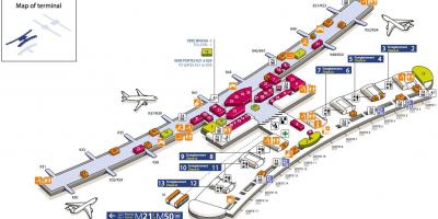 خريطة CDG airport terminal 2E