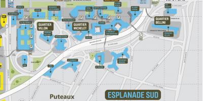 خريطة La Défense جنوب المتنزه