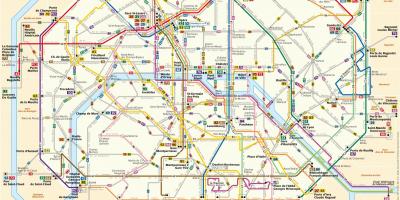 خريطة RATP الحافلة