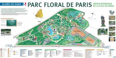 خريطة متنزه فلورال دي باريس
