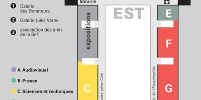 خريطة المكتبة الوطنية الفرنسية - الدور 1