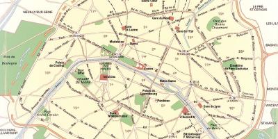خريطة باريس الحدائق