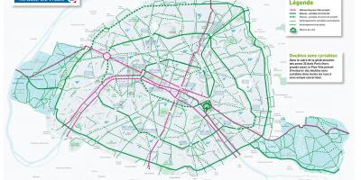 خريطة باريس الدراجة
