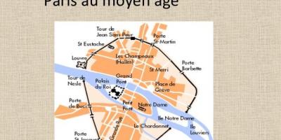 خريطة باريس في العصور الوسطى