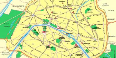 خريطة باريس محطات