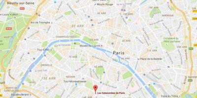 خريطة سراديب الموتى في باريس