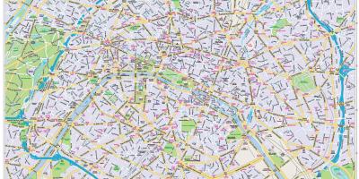 خريطة مركز مدينة باريس
