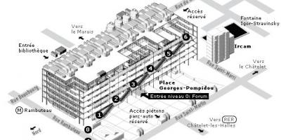 خريطة مركز بومبيدو