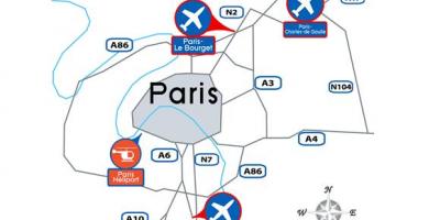 خريطة مطار باريس